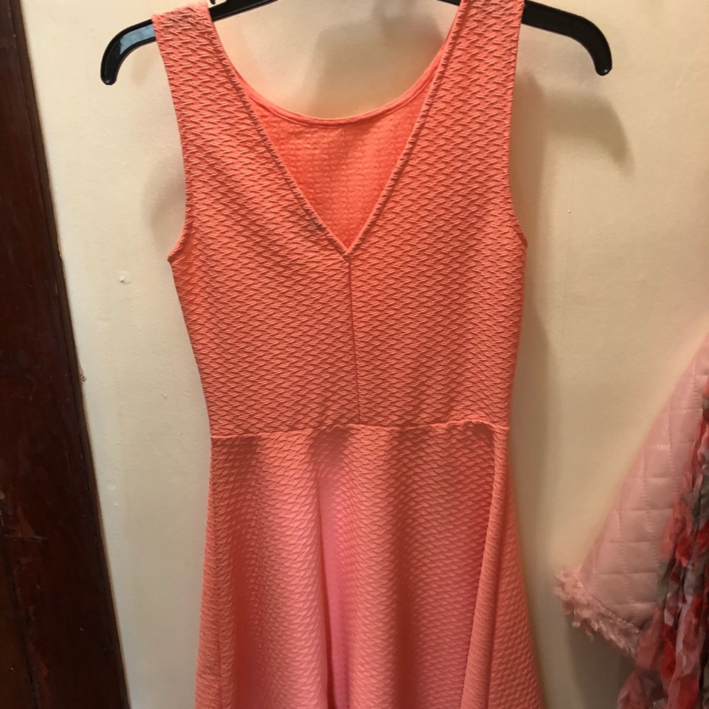 Coral pink dress